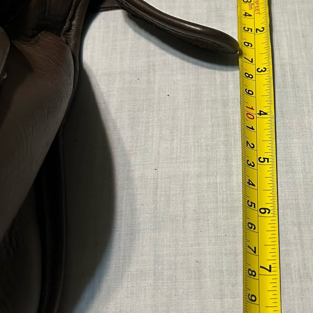 Vintage Coach 9951 Shoulder Messenger Dark Brown Leather Bag. - Picture 9 of 14